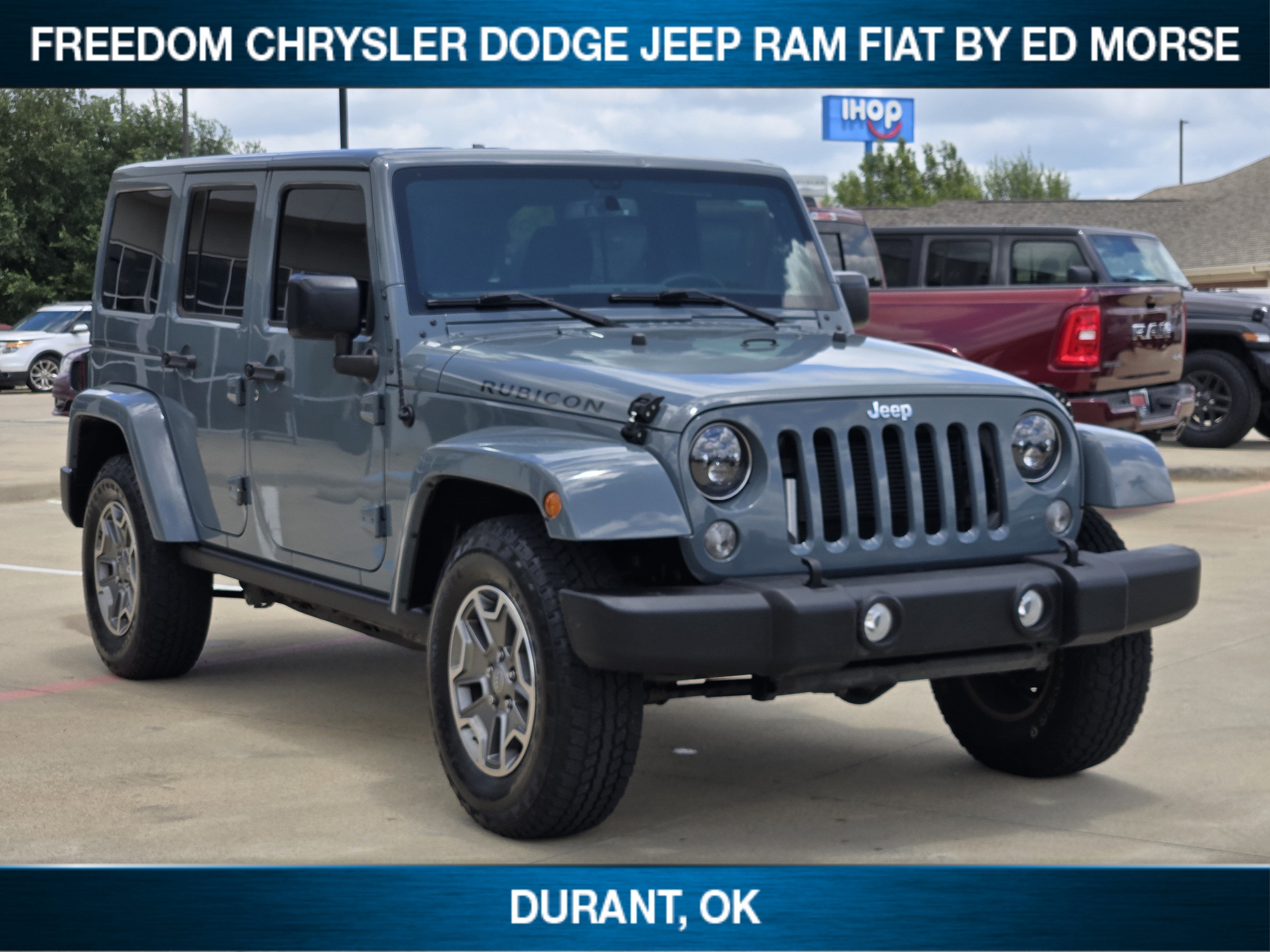 Used 2015 Jeep Wrangler Unlimited Rubicon with VIN 1C4BJWFG5FL559032 for sale in Durant, OK